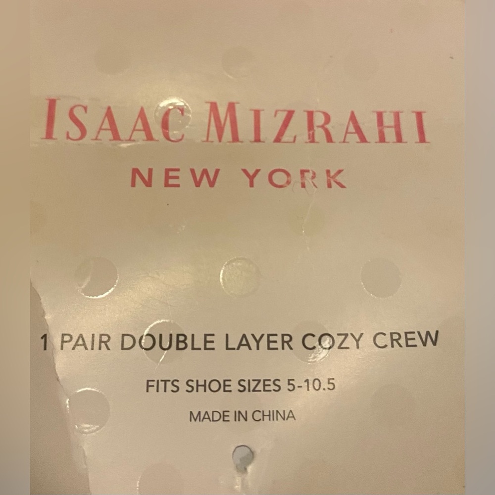Isaac Mizrahi Black and Pink Winter Socks - Picture 5 of 5